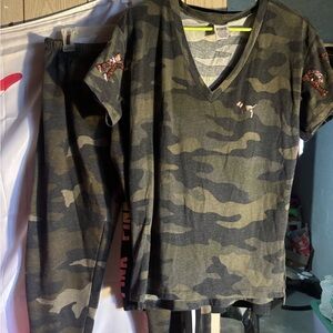 VS PINK Camo BLING Outfit